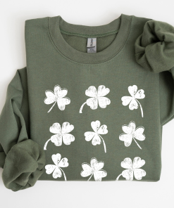 Shamrocks, Ireland, Clover, St Patrick’s Day Sweatshirt