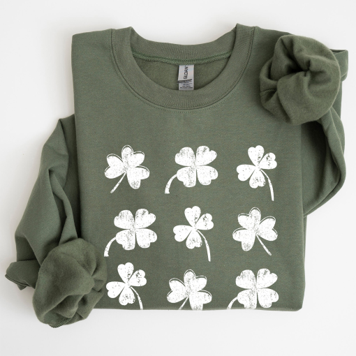 Shamrocks, Ireland, Clover, St Patrick’s Day Sweatshirt