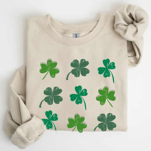 Shamrocks, Ireland, Clover, St Patrick’s Day Sweatshirt