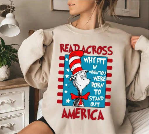 Read Across America Shirt, Reading Day Tee, Dr Seuss Shirt, Dr Seuss B-Day Party Shirt, Dr Seuss Tee, Cat In The Hat, Dr. Seuss T Shirts