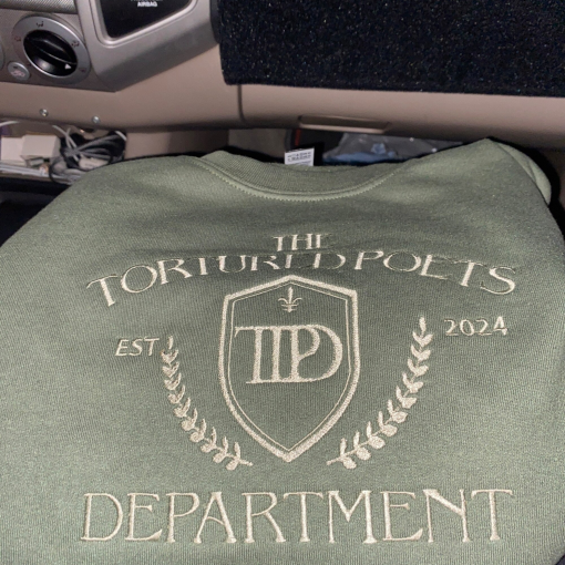 Embroidered The Tortured Poets Department sweatshirt Swiftie sweatshirt gift Gift for swiftie book lover sweatshirt