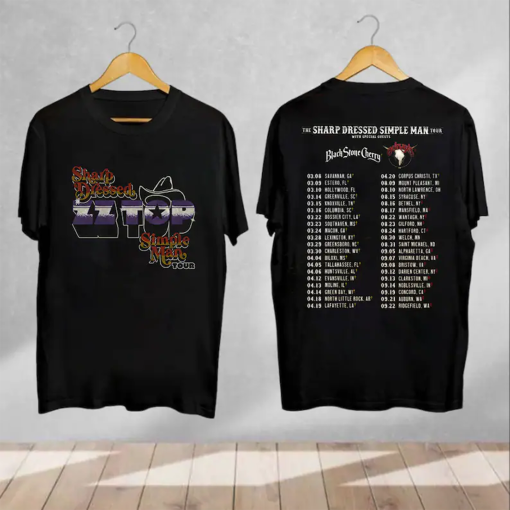 ZZ Top & Lynyrd Skynyrd The Sharp Dressed Simple Man Tour 2024 Shirt, Lynyrd Skynyrd Tour, ZZ Top Tour, Lynyrd Skynyrd Merch, ZZ Top Merch