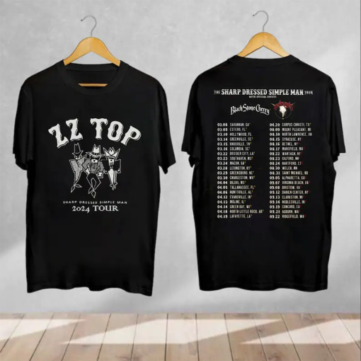 The Sharp Dressed Simple Man ZZ Top & Lynyrd Skynyrd 2024 Tour Shirt, Lynyrd Skynyrd Tour, ZZ Top Tour, Lynyrd Skynyrd Merch, ZZ Top Merch