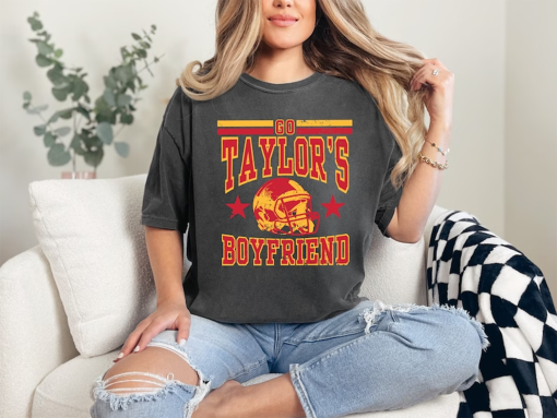 Go Taylor’s Boyfriend Shirt-Comfort Colors T-shirts-Vintage football tee-Go Taylor’s BF Retro shirt-Travis Taylor shirt- TS tee.Football tee