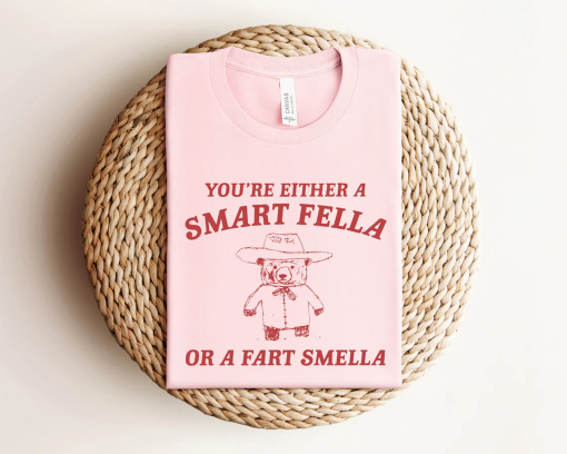 Are You A Smart Fella Or Fart Smella? Retro Cartoon T Shirt, Weird T Shirt, Meme T Shirt, Trash Panda T Shirt, Unisex