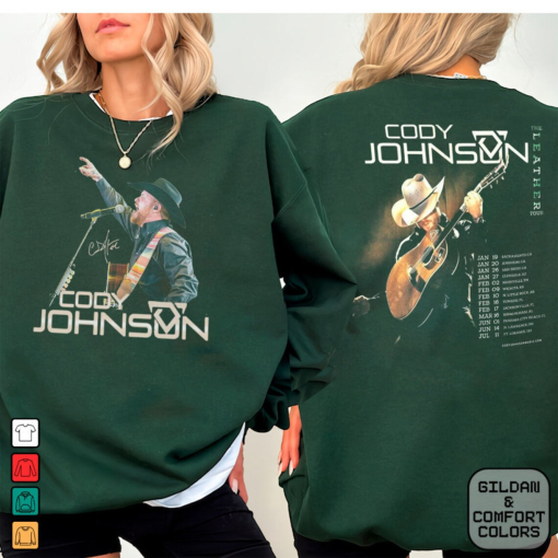 Cody Johnson The Leather Tour World Tour 2024 Shirt, Johnson Country Music Shirt, Music Tour 2024 Sweatshirt