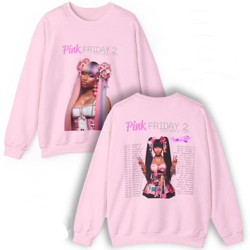 Pink Friday 2 (Nicki Minaj) 2024 Tour tshirt ( 2 side shirt )