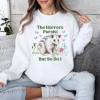 The Horrors Persist But So Do I Sweatshirt Funny Skeleton Shirt Trendy Self Care Crewneck Sarcastic Friend Gift Funny Depression Sweater