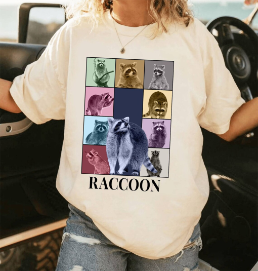 Raccoon Eras Tour Shirt | Funny Raccoon Shirt | Opossums Raccoon Possums Shirt | Funny Animal Eat Trash Shirt