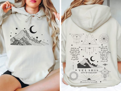 Velaris City of Starlight Sweatshirt, Moon and Stars Hoodie, The Night Court, SJM Merch Sweatshirt, Acotar Sweatshirt, Velaris Sweatshirt