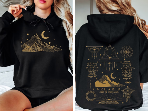 Velaris City of Starlight Sweatshirt, Moon and Stars Hoodie, The Night Court, SJM Merch Sweatshirt, Acotar Sweatshirt, Velaris Sweatshirt