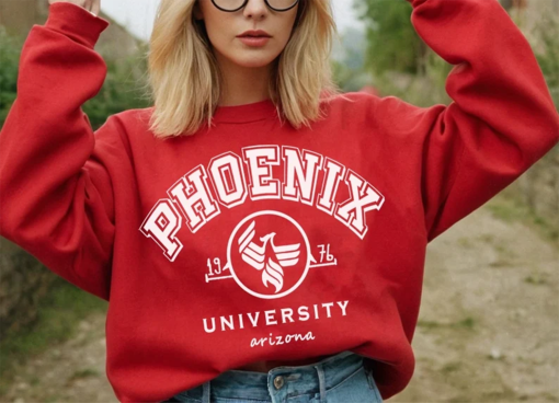 University of Phoenix Sweatshirt Crewneck Phoenix University Sweater Hoodie Phoenix College Shirt Phoenix Alumni Shirt Graduation Unisex