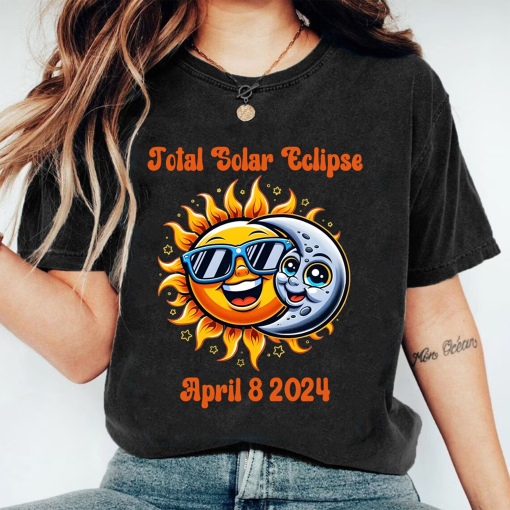 Total Solar Eclipse 2024 PNG, American Total Solar Eclipse April 8th 2024, North America Tour Png, Sublimation Design for Tee