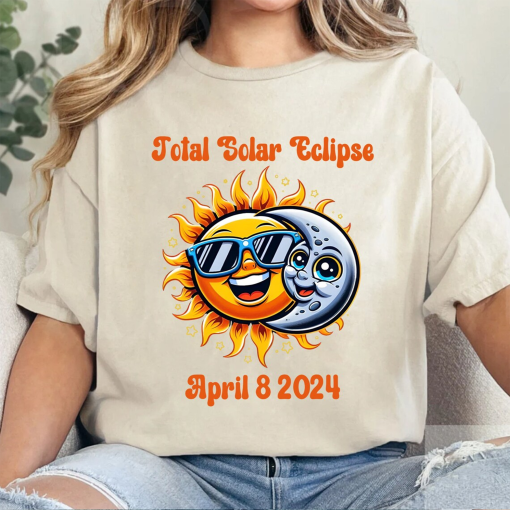 Total Solar Eclipse 2024 PNG, American Total Solar Eclipse April 8th 2024, North America Tour Png, Sublimation Design for Tee