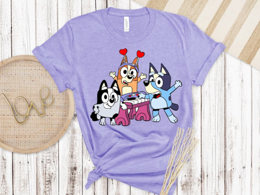 Bluey Shirt, Retro Chilli Heeler Shirt, Bluey Family Shirt, Chilli Heeler, Bluey Family Shirt, Bluey Cool Club Shirt