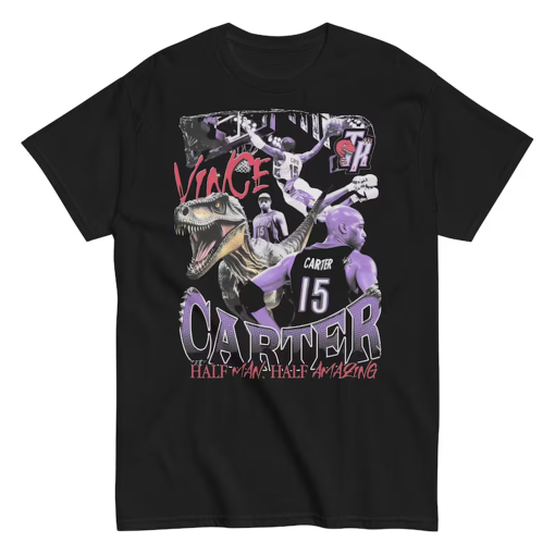 Vince Carter ‘Half Man Half Amazing’ T-Shirt – Vintage Basketball Legend Tee – Sports Memorabilia Shirt for Fans