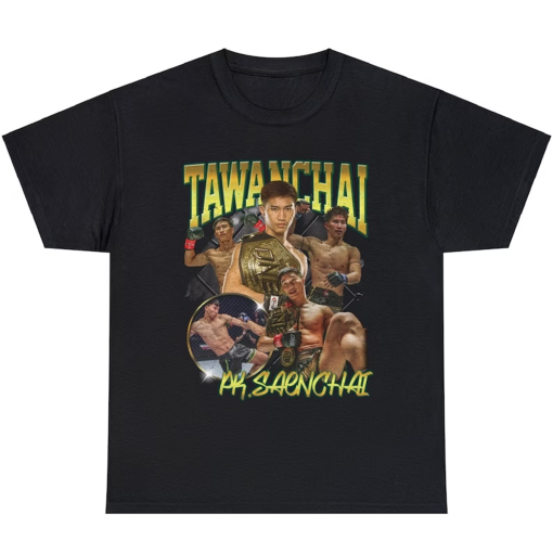 Tawanchai Muay Thai Boxer 90’s Boxer Retro Champions Graphic Vintage Gift Sport T-shirt