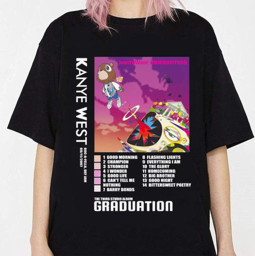 NEW Kanye West Graduation T-Shirt, Graduation Cotton Unisex T-Shirt, Kanye West shirt, Unisex T-shirt, Best Gift For Men Women