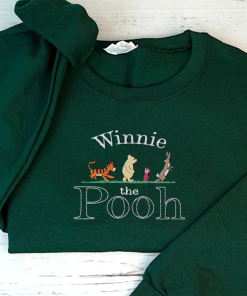 Classic Winnie The Pooh Embroidered Sweatshirt, Adult…