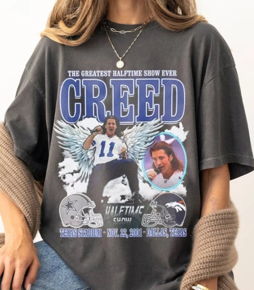 The Greatest Halftime Show Ever Creed Shirt, Creed Shirt, 2024 Music Concert Tee, Graphic Sweatshirt, Gift For Fan, Football Shirt