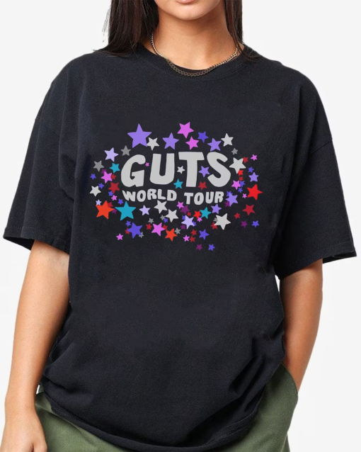 Olivia Rodrigo Guts Tour 2024 Shirt, The Guts World Tour 2024 Shirt, Olivia Rodrigo T-Shirt, Olivia Rodrigo Sweater, 2024 Music Shirt A004