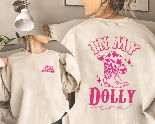 In My Dolly Era Sweatshirt, Dolly Shirt, Dolly Cowboys Sweatshirt, Dolly Shirt for Girls,Dolly Shirt in Pink,Graphic Tees Dolly,Holiday Gift