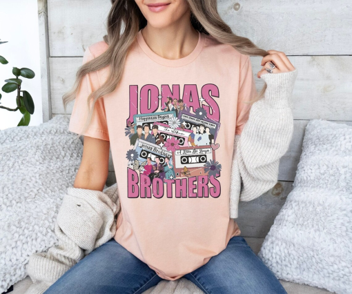 Jonas Brothers Shirt, Jonas Brothers Tour Shirt, Concert 2023 Retro Unisex Shirt, Jonas Brothers Cassette Shirt, Jonas Concert Tank Top