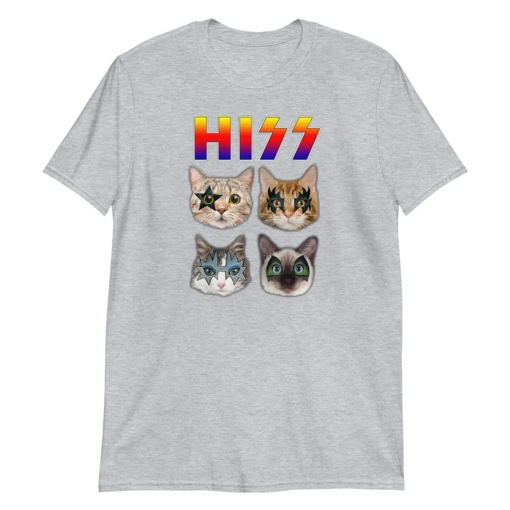 Hiss Cat Rock Band – Unisex T-Shirt