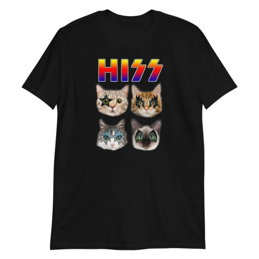 Hiss Cat Rock Band – Unisex T-Shirt