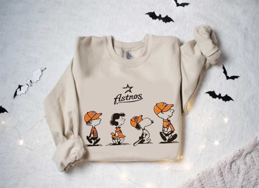 Vintage Houston Astros Sweatshirt, Snoopy Sweatshirt, Houston/ Houston Astros Shirt/Astros Unisex Shirt/ Astros/ Retro Astros Shirt/ MLB