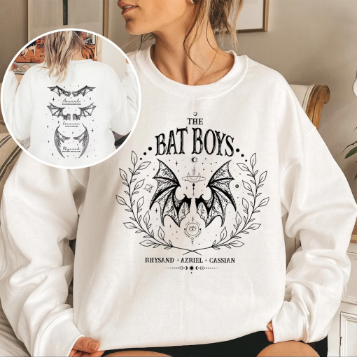 The Bat Boys Shirt, Vintage Acotar Bookish Sweatshirt, The Night Court Illyrians, A Court of Thorn and Roses Rhysand Cassian Azriel