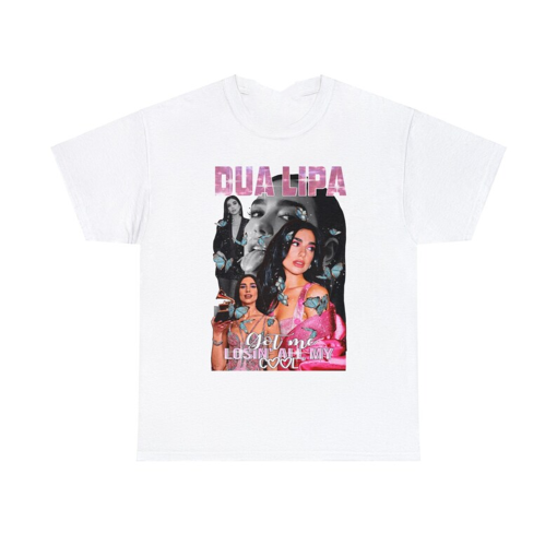 Retro Dua Lipa t-shirt Vintage 90s merch London Pop icon bootleg graphic Future Nostalgia homage design tee Funny meme T shirt gift for fan