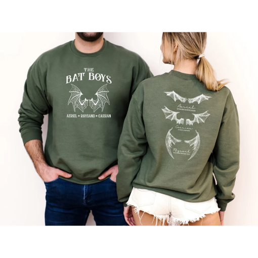 The Bat Boys Double Side Sweatshirt, Acotar Velaris Shirt, Bat Boys Tees, Bat Boy Fan Club Shirt, A Court of Thorn, Cassian general comander