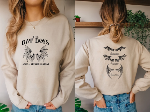 The Bat Boys Double Side Sweatshirt, Acotar Velaris Shirt, Bat Boys Tees, Bat Boy Fan Club Shirt, A Court of Thorn, Cassian general comander