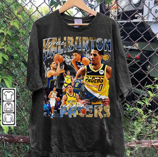 Vintage 90s Graphic Style Tyrese Haliburton T-Shirt – Tyrese Haliburton T-Shirt – Stephen Curry Vintage Tee For Man and Woman Unisex T-Shirt