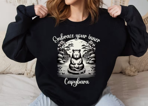 Capybara Shirt Mental Health gift, Mental Health Hoodie, Yoga Sweatshirt, Women’s Mental Health tee, Capybara Hoodie, y2k clothes, plus size