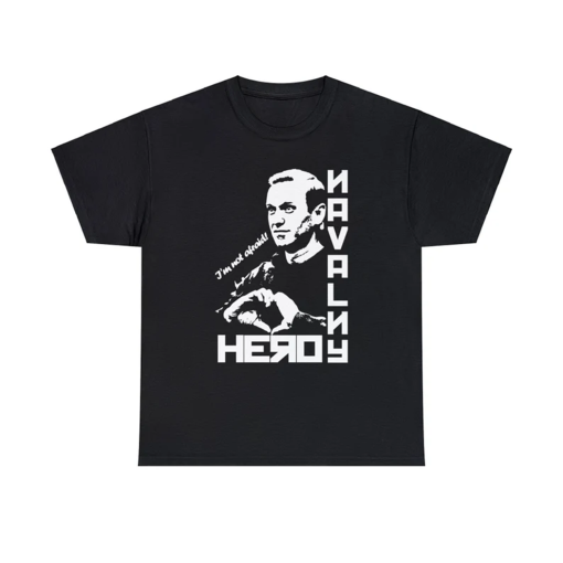 Alexei Navalny Tribute, RIP Aleksei Russian Hero opposition leader, anti-corruption activist political prisoner, Premium Heavy Cotton Tee