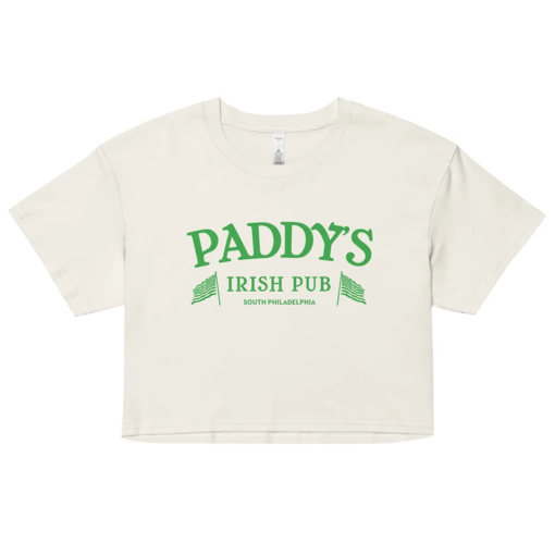 Paddy’s Irish Pub Crop Top, It’s Always Sunny, Philadelphia, Funny, St. Patrick’s Day Top, Trendy, St. Patty’s Party Shirt