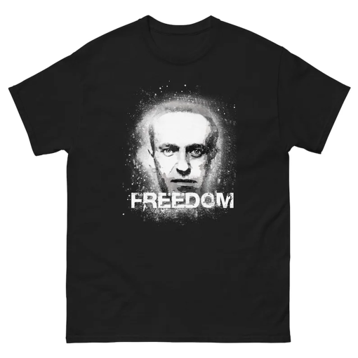 Classic men’s T-shirt, freedom, nawalny, alexei nawalny, graffiti, hero