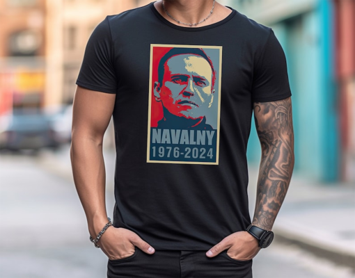 Navalny T-Shirt 1976-2024 Premium Unisex Shirt, RIP Navalny, Navalny Shirt, Rest in Peace Navalny, Remember Navalny, Anti Putin T-Shirt