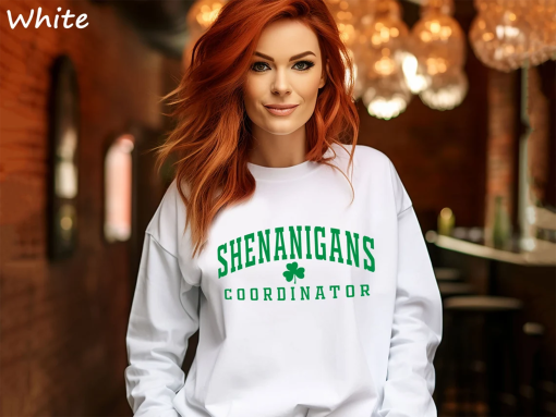 Shenanigans Coordinator Sweatshirt, Matching St Patricks Day Sweatshirt, St Patrick’s Day Sweatshirt, Funny St Patrick’s Day Hoodie