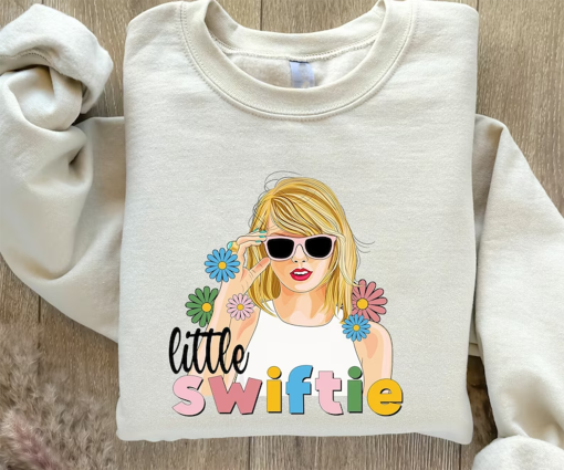 Cute Swiftie Sweatshirt – Little Swiftie Tshirt – Taylor Fan Gift – Album Tour Sweatshirt – Floral Swiftie Sweatshirt – Album Merch Sweater