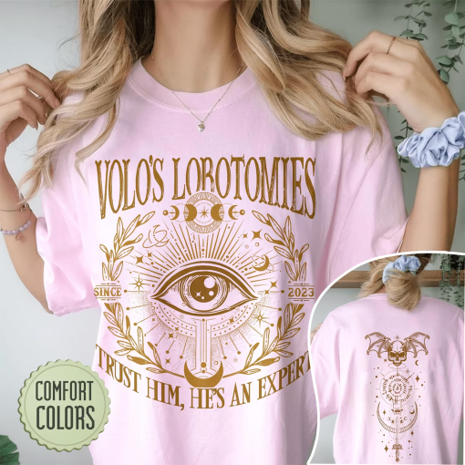 Volo’s Lobotomies Comfort Colors Shirt, I Got My Lobotomy At Volo’S Shirts, Dark Humor Tee, Astarion BG3 Shirts, High Elf Gaming Apparel