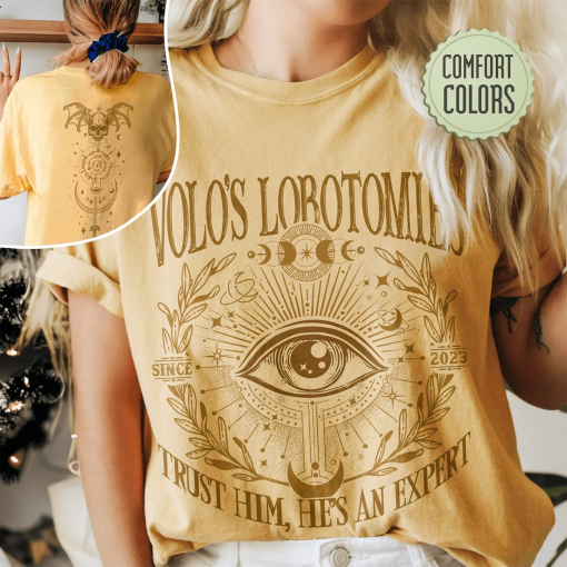 Volo’s Lobotomies Comfort Colors Shirt, I Got My Lobotomy At Volo’S Shirts, Dark Humor Tee, Astarion BG3 Shirts, High Elf Gaming Apparel