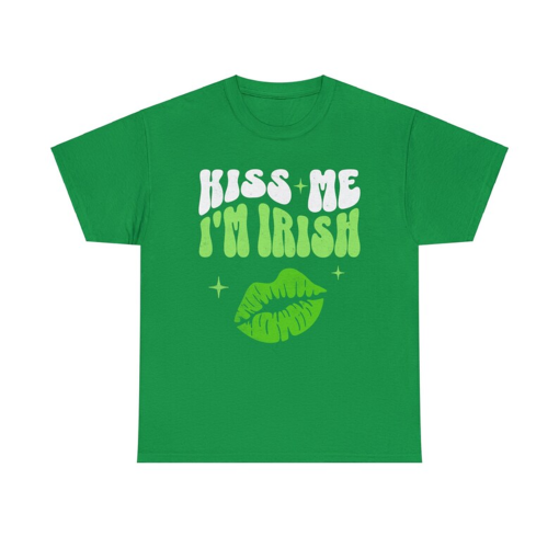 Kiss Me I’m Irish Shirt, Funny Irish Humor T-Shirt for Single, Irish St Patrick Tee, Fun Gift for Couples St Patrick Day, Irish Party Shirt