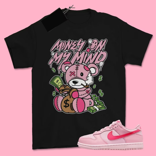 Money, Dunk Low Triple Pink DH9765-600 Matching Sneaker Shirt