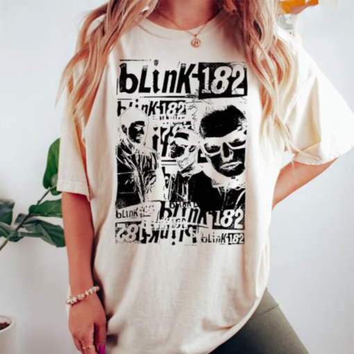 Blink 182 World Tour 2024 Shirt, Vintage Blink Tee, Blink Band Tee, Retro Blink Shirt, Blink World Tour 2024 Shirt, Arrow Smiley Shirt