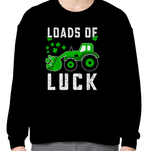 St Patricks Day Loads of Luck Tractor Irish Gift  Boy T-Shirt