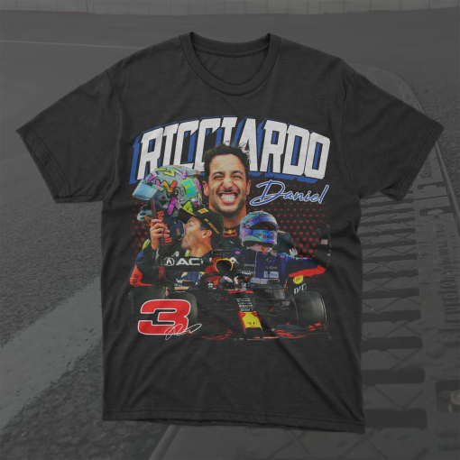 Daniel Ricciardo Formula 1 Racing Tshirt, F1 2023 Helmet Shirt, Daniel Ricciardo Formula One Tee, Gifts For Daniel Ricciardo Fan, F1 Gifts