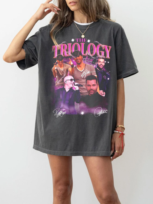 The Trilogy Tour 2023 2024 Enrique Iglesias X Pitbull X Ricky Martin T-Shirt, Enrique Iglesias Concert Shirt, The Trilogy Tour Merch Shirt